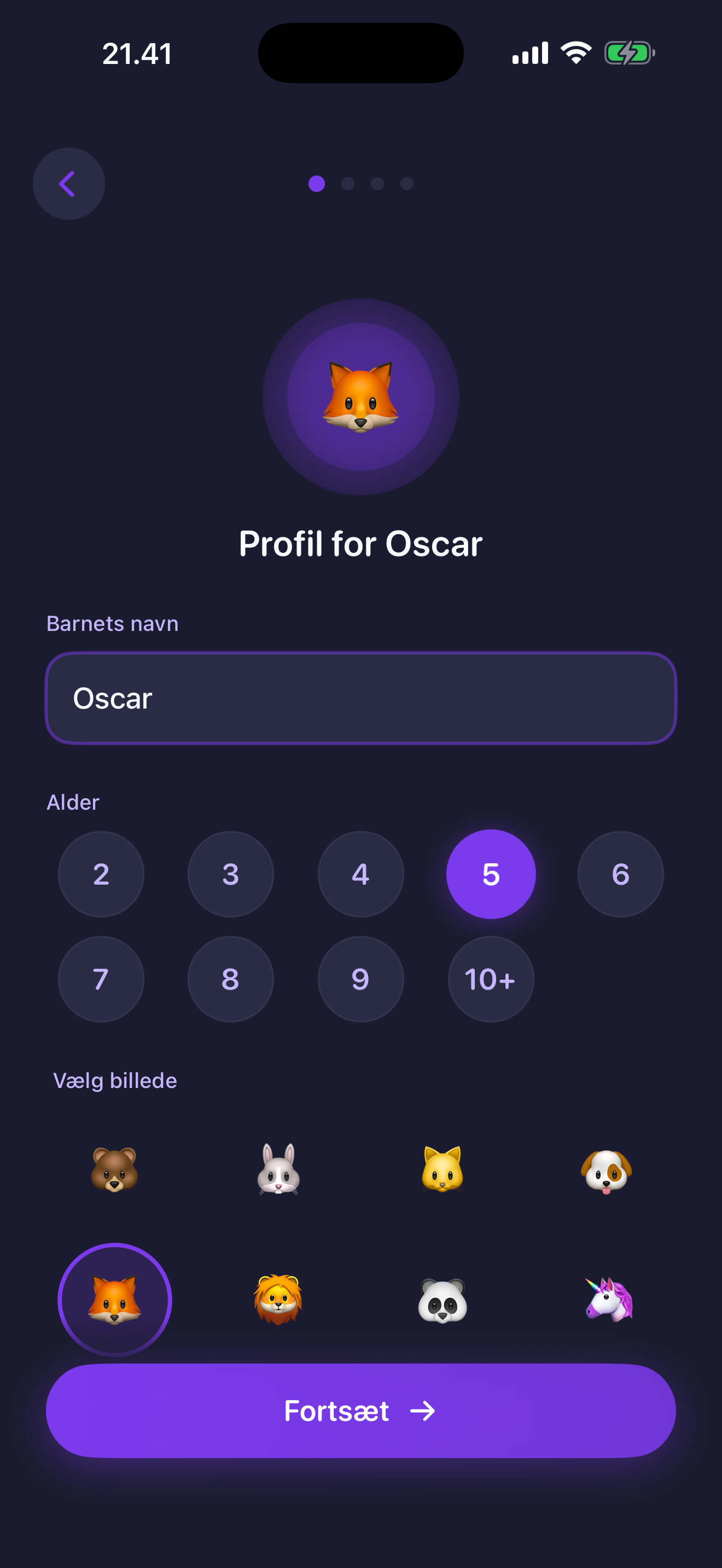 Opret profil